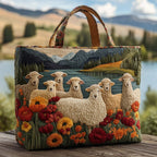 Damen Tote Bag Sophie – Handgesteppt, Patchwork, einzigartiger Print