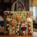 Damen Tote Bag Sophie – Handgesteppt, Patchwork, einzigartiger Print