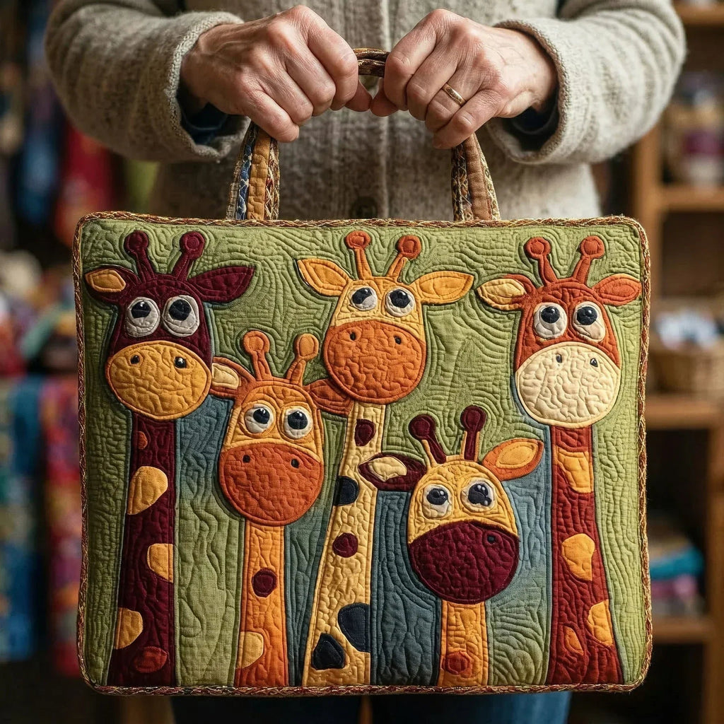 Damen Tote Bag Sophie – Handgesteppt, Patchwork, einzigartiger Print