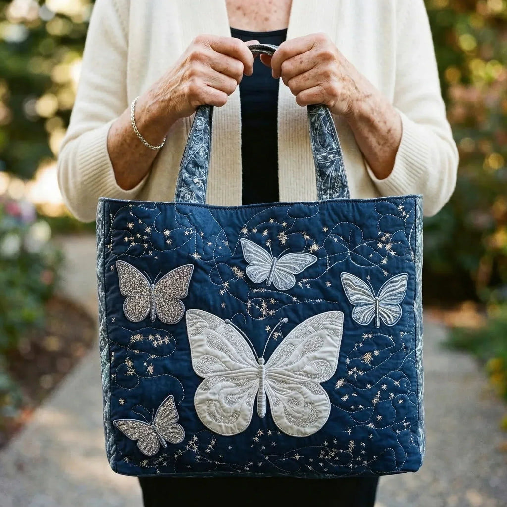 Damen Tote Bag Sophie – Handgesteppt, Patchwork, einzigartiger Print
