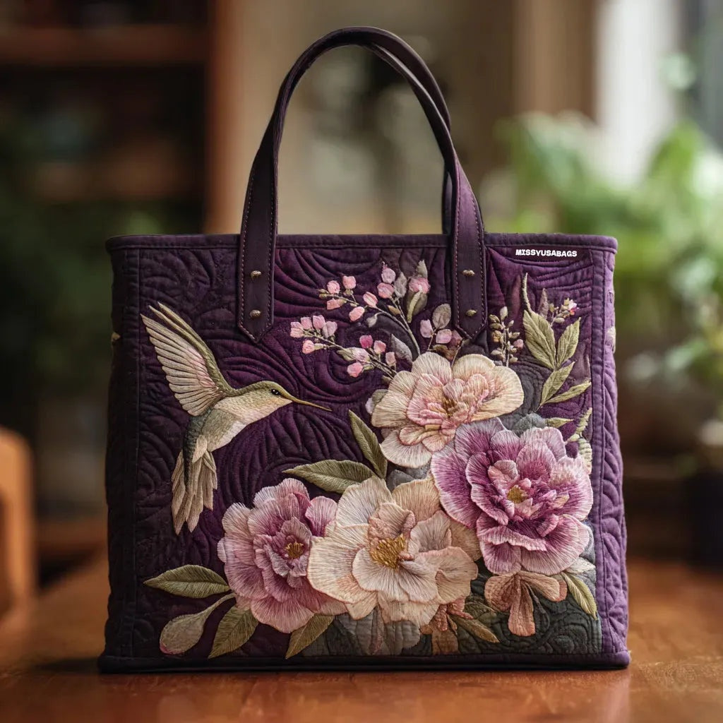 Damen Tote Bag Sophie – Handgesteppt, Patchwork, einzigartiger Print