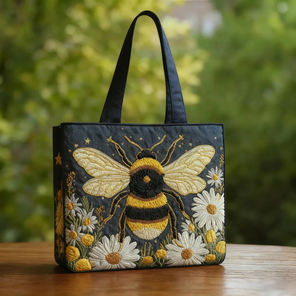 Damen Tote Bag Sophie – Handgesteppt, Patchwork, einzigartiger Print