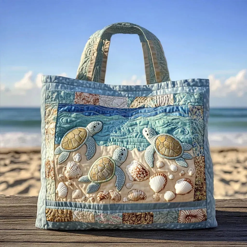 Damen Tote Bag Sophie – Handgesteppt, Patchwork, einzigartiger Print