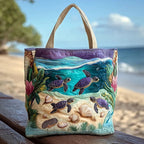 Damen Tote Bag Sophie – Handgesteppt, Patchwork, einzigartiger Print