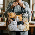 Damen Tote Bag Sophie – Handgesteppt, Patchwork, einzigartiger Print