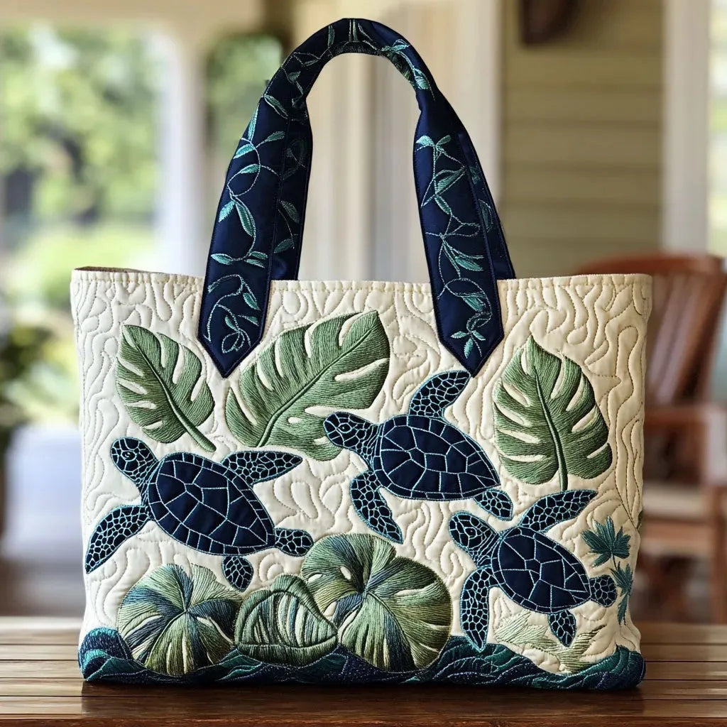 Damen Tote Bag Sophie – Handgesteppt, Patchwork, einzigartiger Print