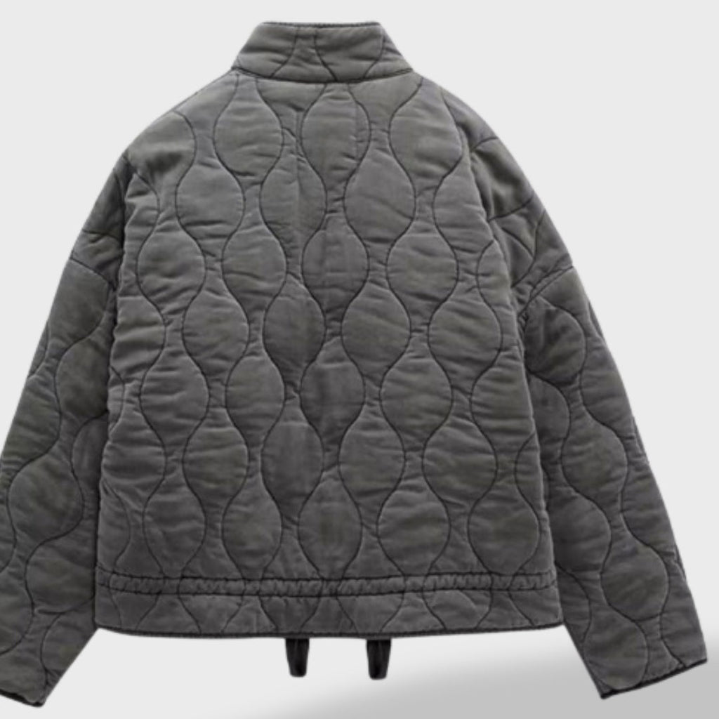 Damen Winterjacke Lena – Oversized elegant, Premium wattiert