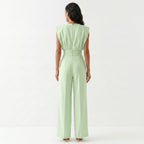 Damen Jumpsuit Emma – Eleganter Palazzo-Schnitt, Hochbund