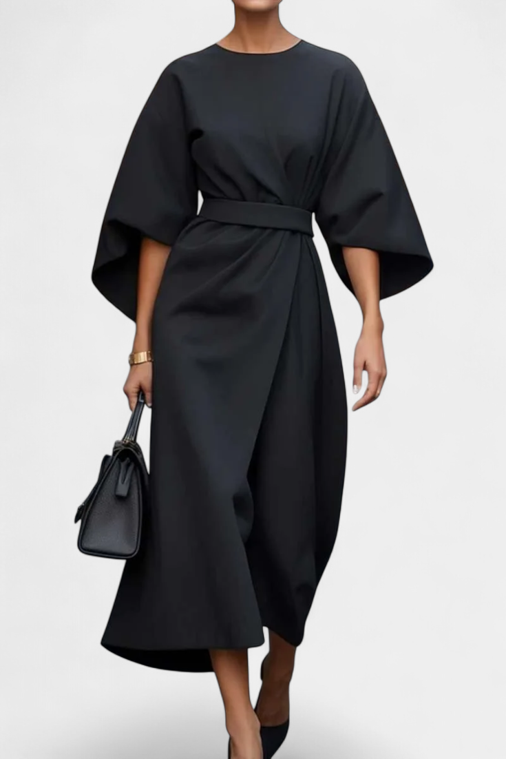 Damen Kleid Lena – Laternenärmel, tailliert