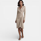 Damen Midikleid Emma – A-Linie mit V-Ausschnitt, elegant