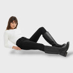 Damen Stiefel Clara – Kniehoch elegant, strukturierte Sohle