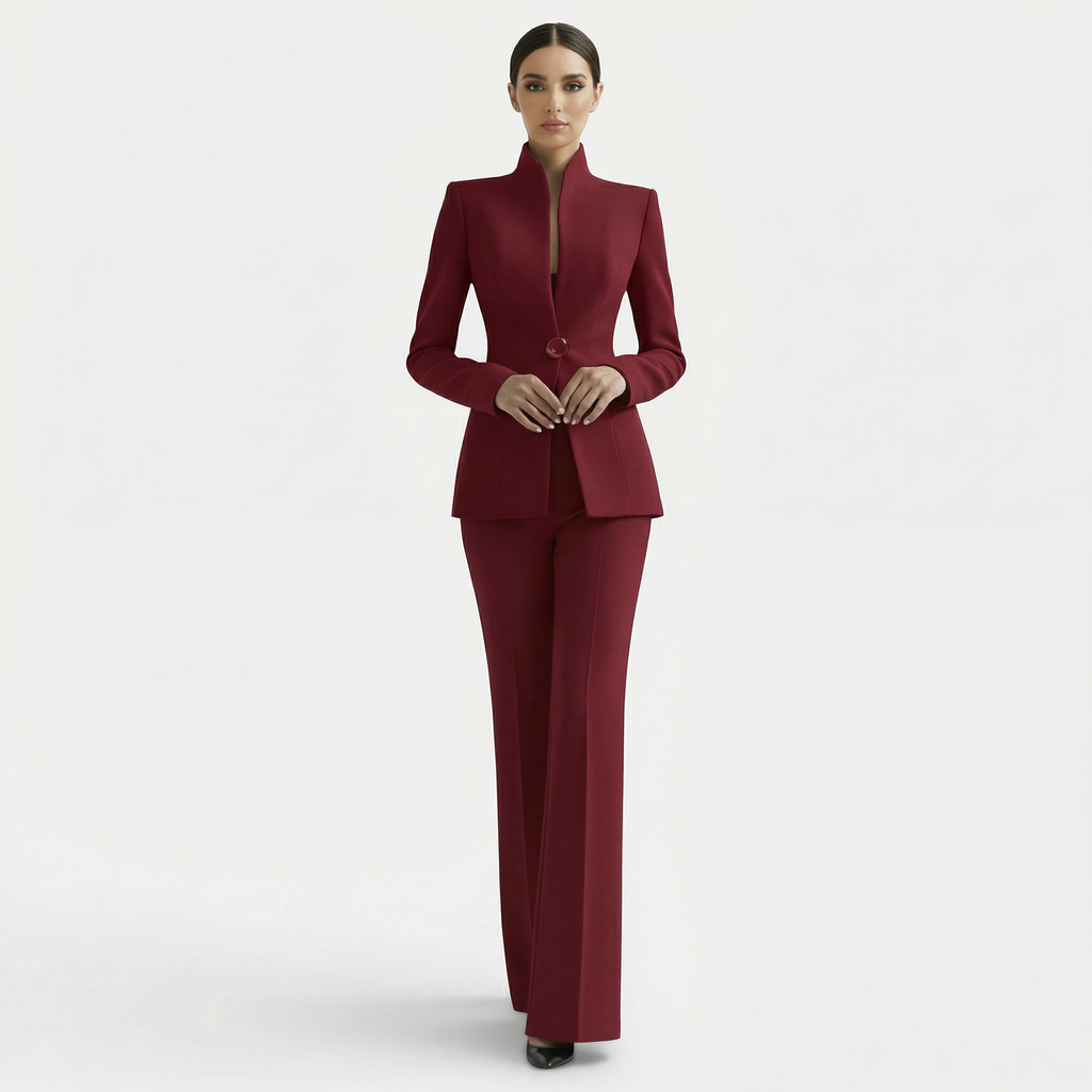 Damen Anzug Sophie – Elegantes Jackett mit Hose, Einreiher