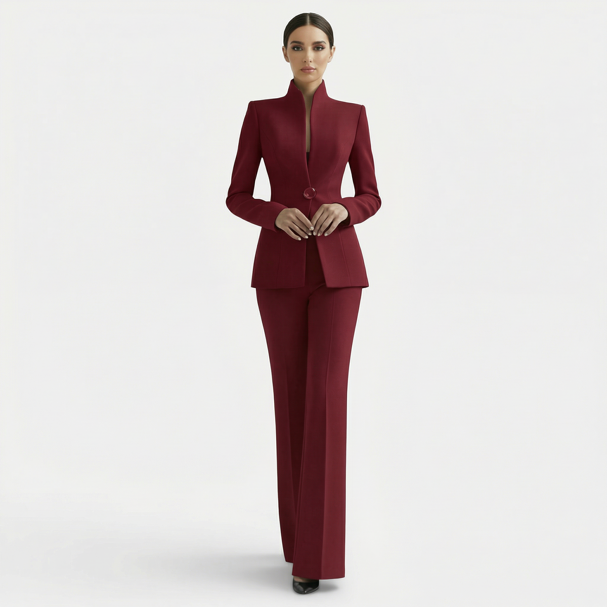 Damen Anzug Sophie – Elegantes Jackett mit Hose, Einreiher