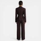 Damen Blazer-Anzug Nora – Braun, eleganter Hosenanzug