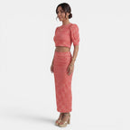 Damen Zweiteiler Emma – Crop Top und Rock mit Schlitz