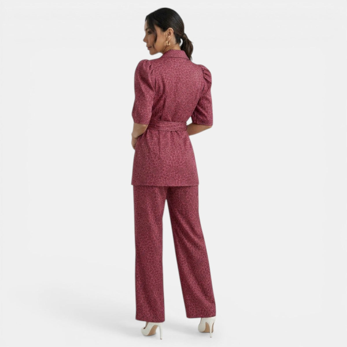 Damen Zweiteiler Emma – Elegantes Ensemble mit Puffärmeln