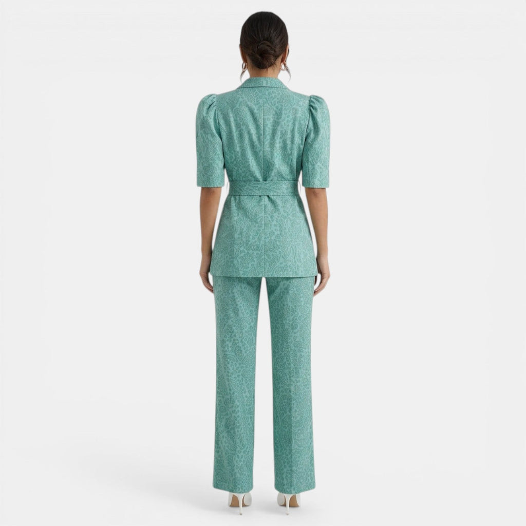 Damen Zweiteiler Emma – Elegantes Ensemble mit Puffärmeln