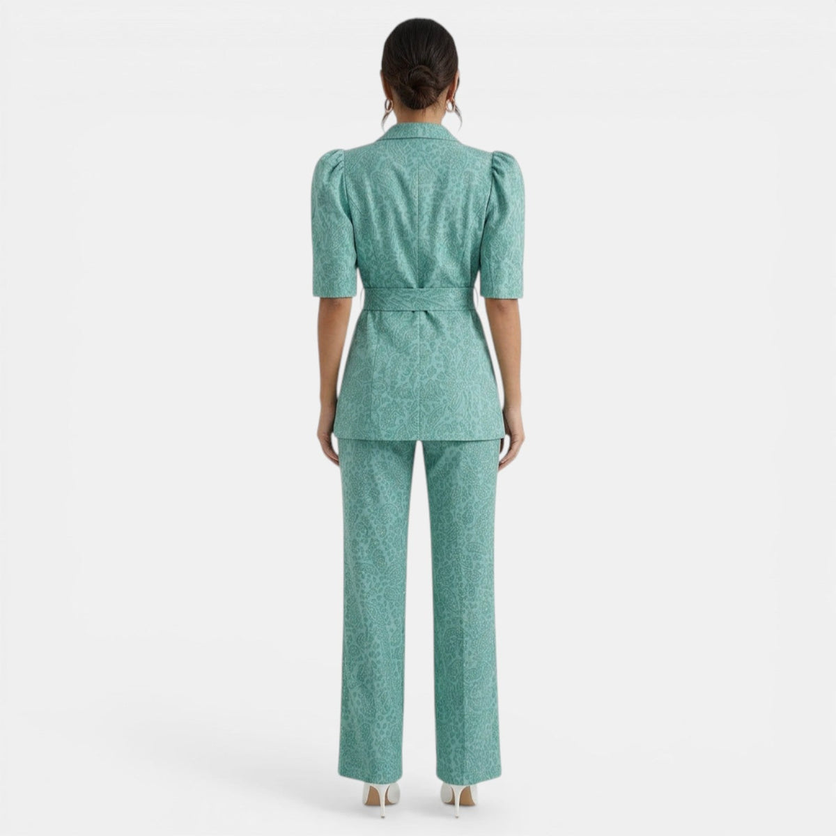 Damen Zweiteiler Emma – Elegantes Ensemble mit Puffärmeln
