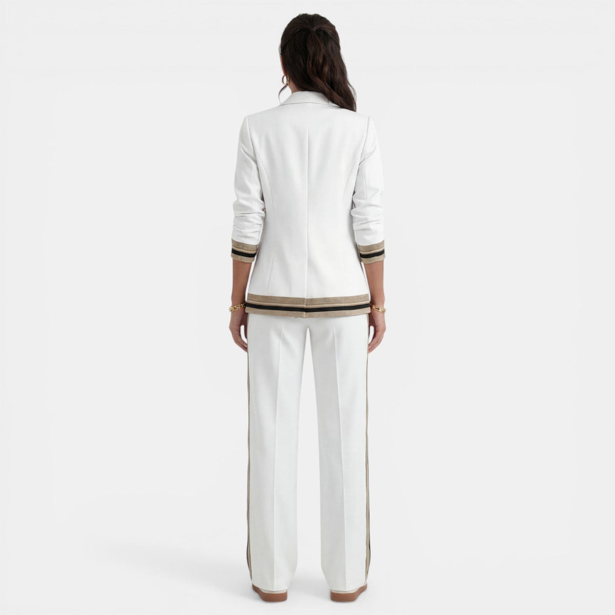 Damen Anzug Lena – Blazer & Weite Hose, Highwaist, Büro