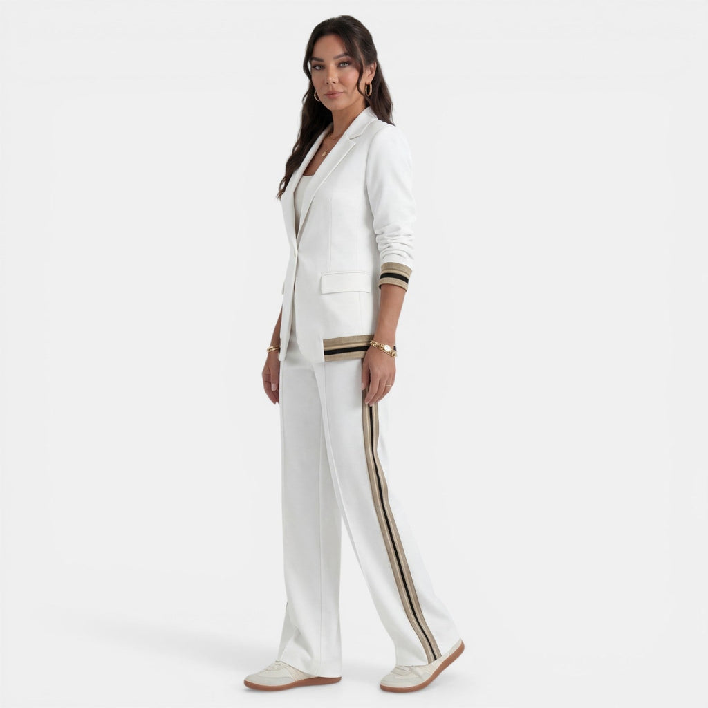 Damen Anzug Lena – Blazer & Weite Hose, Highwaist, Büro