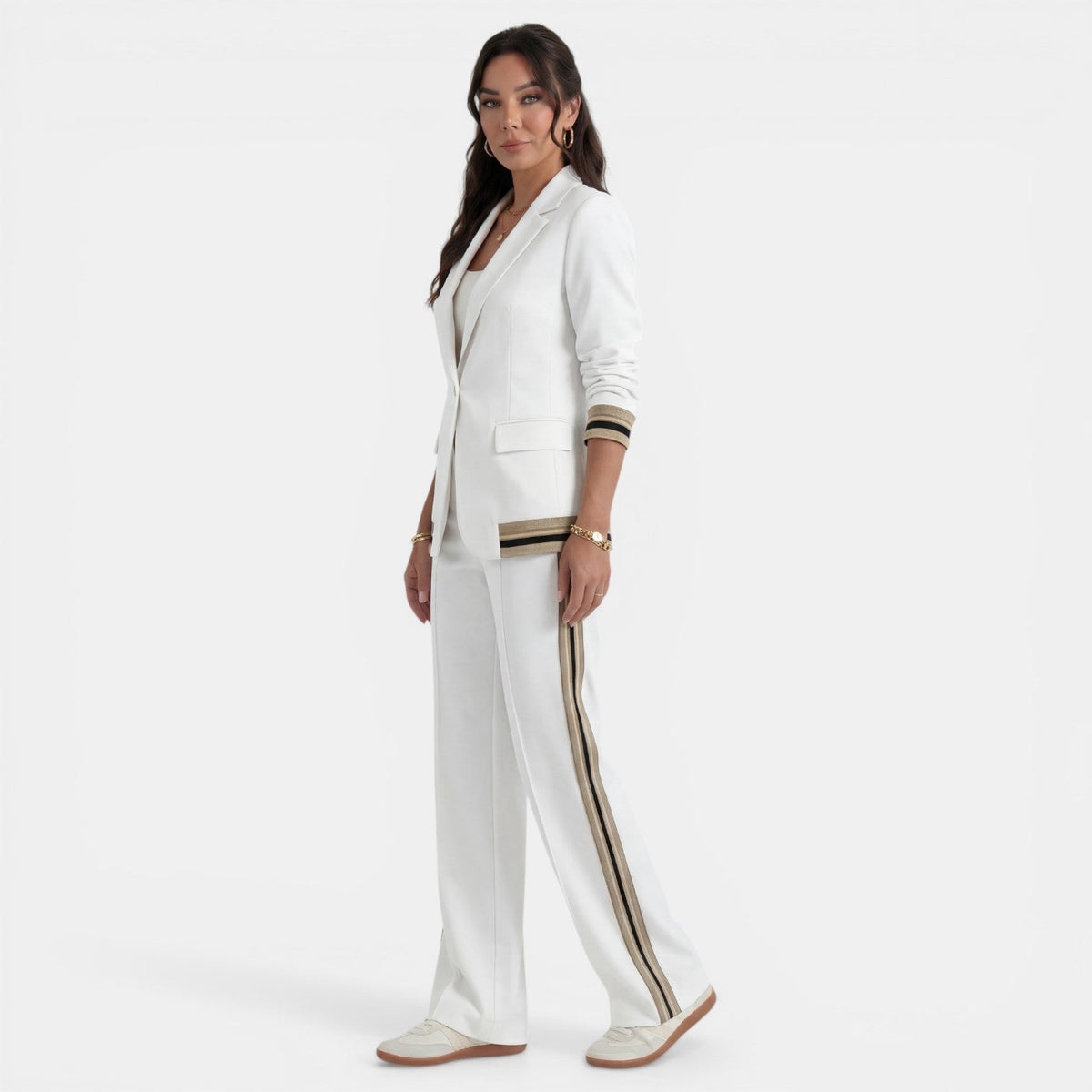 Damen Anzug Lena – Blazer & Weite Hose, Highwaist, Büro