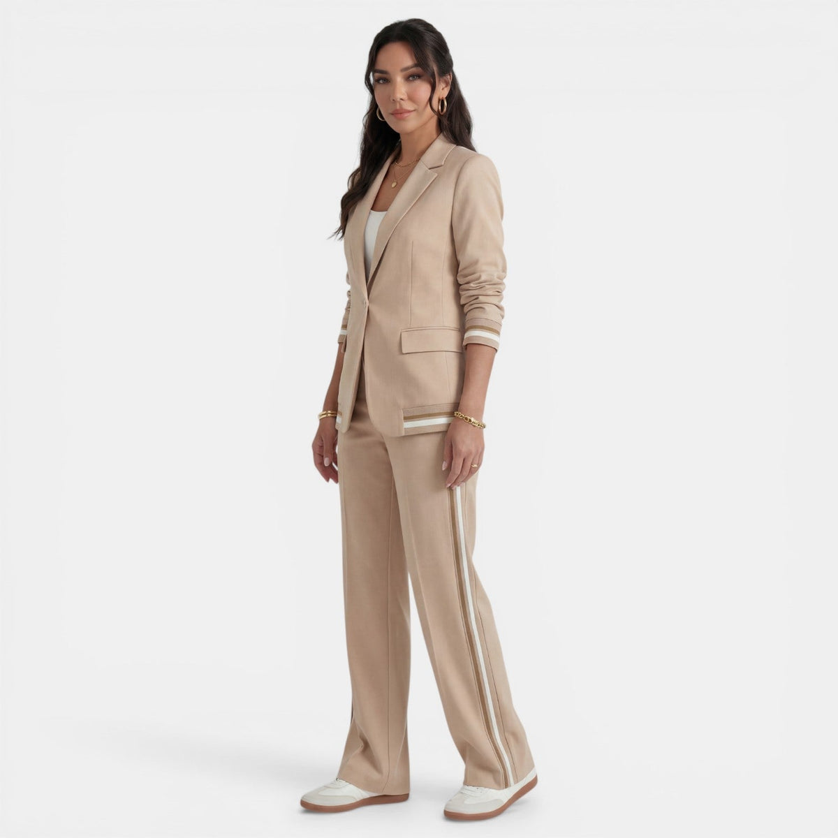Damen Anzug Lena – Blazer & Weite Hose, Highwaist, Büro
