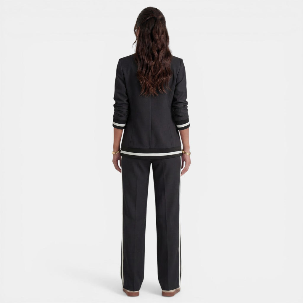 Damen Anzug Lena – Blazer & Weite Hose, Highwaist, Büro