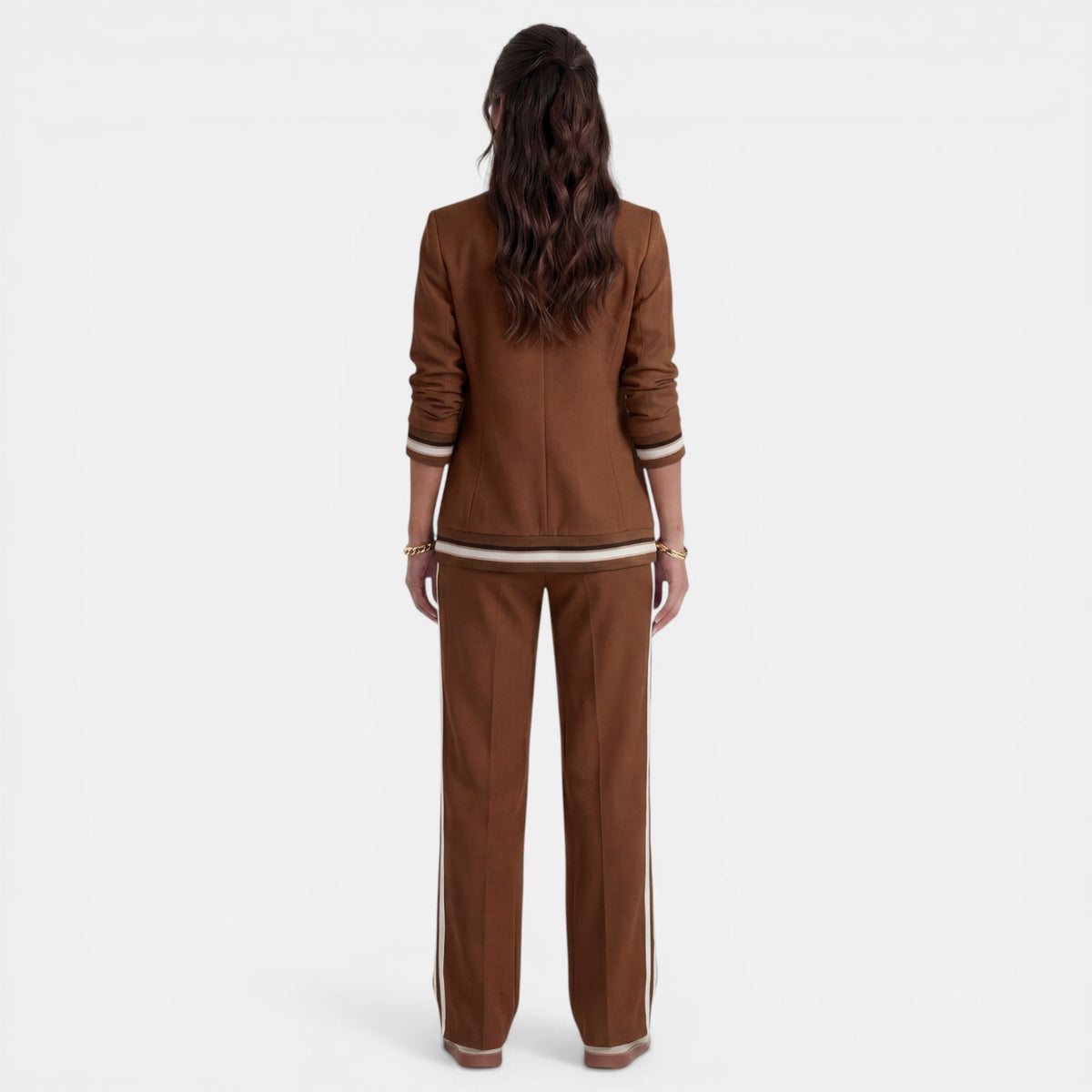 Damen Anzug Lena – Blazer & Weite Hose, Highwaist, Büro