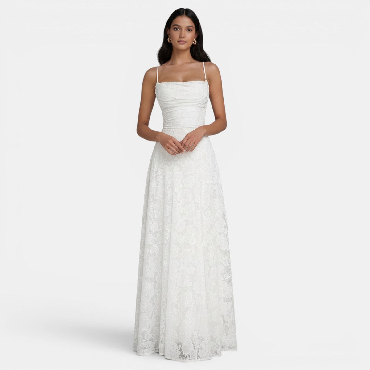 Damen Kleid Emma – Rückenfrei, Slim Fit, elegante Schleifen
