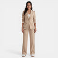 Damen Anzug Lena – Blazer & Weite Hose, Highwaist, Büro