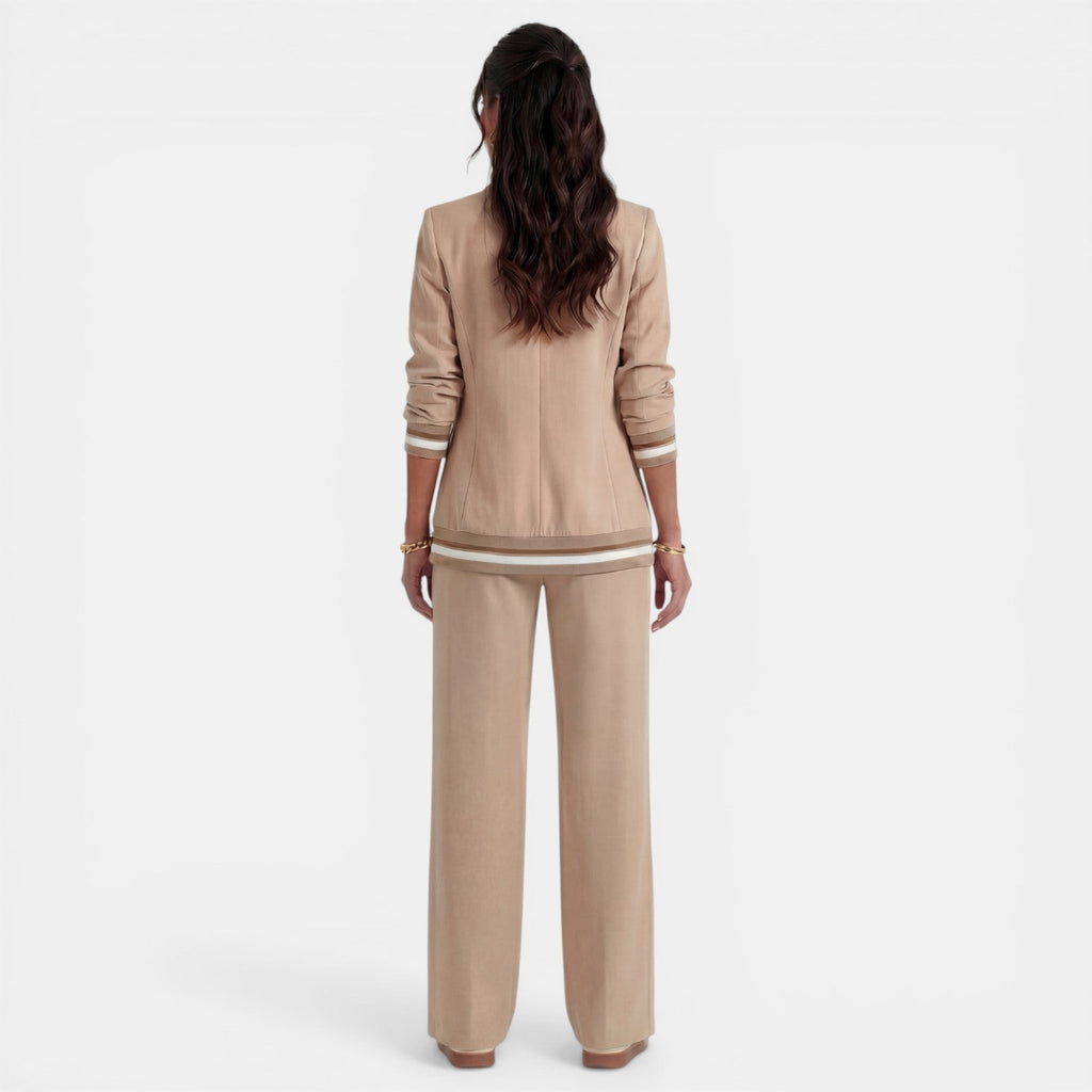 Damen Anzug Lena – Blazer & Weite Hose, Highwaist, Büro