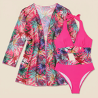 Damen Bikini 3-teilig Emma – Tropischer Print, Neckholder