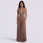 Damen Maxikleid Lina – Wickeldesign, vielseitig bindbar, für Hochzeiten