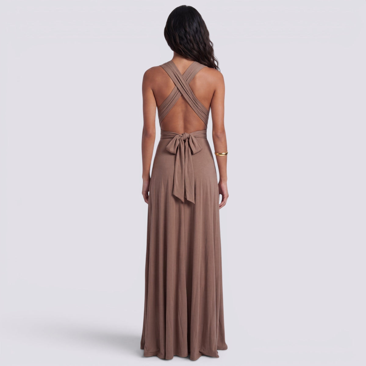Damen Maxikleid Lina – Wickeldesign, vielseitig bindbar, für Hochzeiten