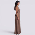 Damen Maxikleid Lina – Wickeldesign, vielseitig bindbar, für Hochzeiten
