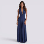 Damen Maxikleid Lina – Wickeldesign, vielseitig bindbar, für Hochzeiten