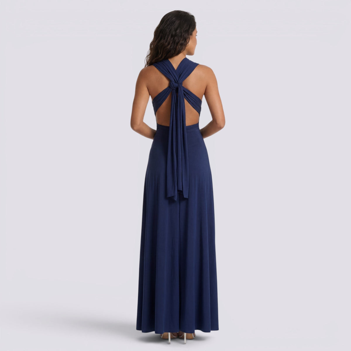 Damen Maxikleid Lina – Wickeldesign, vielseitig bindbar, für Hochzeiten