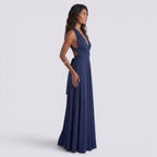 Damen Maxikleid Lina – Wickeldesign, vielseitig bindbar, für Hochzeiten