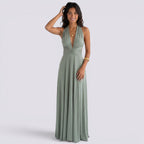 Damen Maxikleid Lina – Wickeldesign, vielseitig bindbar, für Hochzeiten