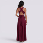 Damen Maxikleid Lina – Wickeldesign, vielseitig bindbar, für Hochzeiten