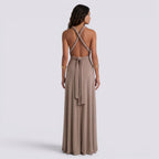 Damen Maxikleid Lina – Wickeldesign, vielseitig bindbar, für Hochzeiten