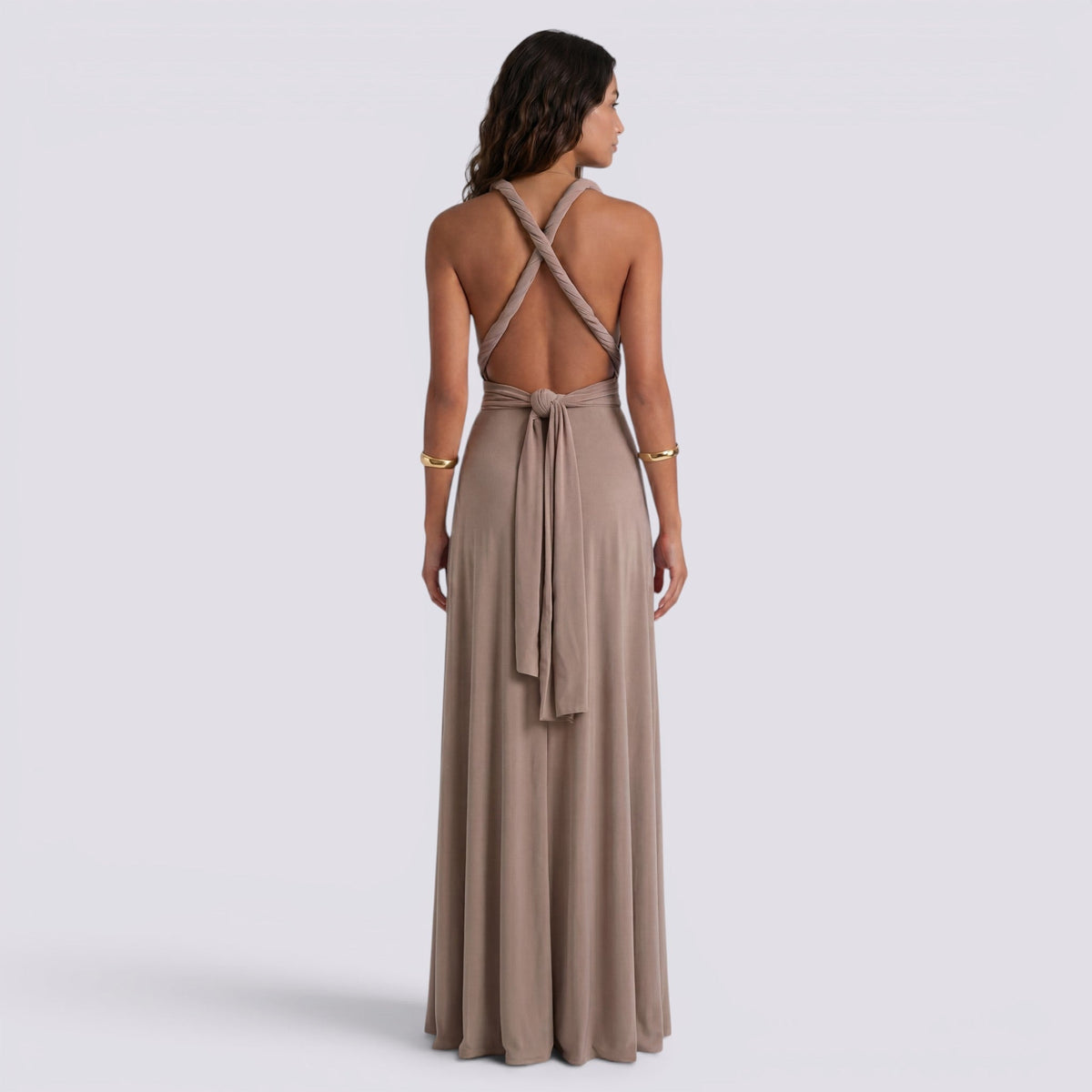 Damen Maxikleid Lina – Wickeldesign, vielseitig bindbar, für Hochzeiten
