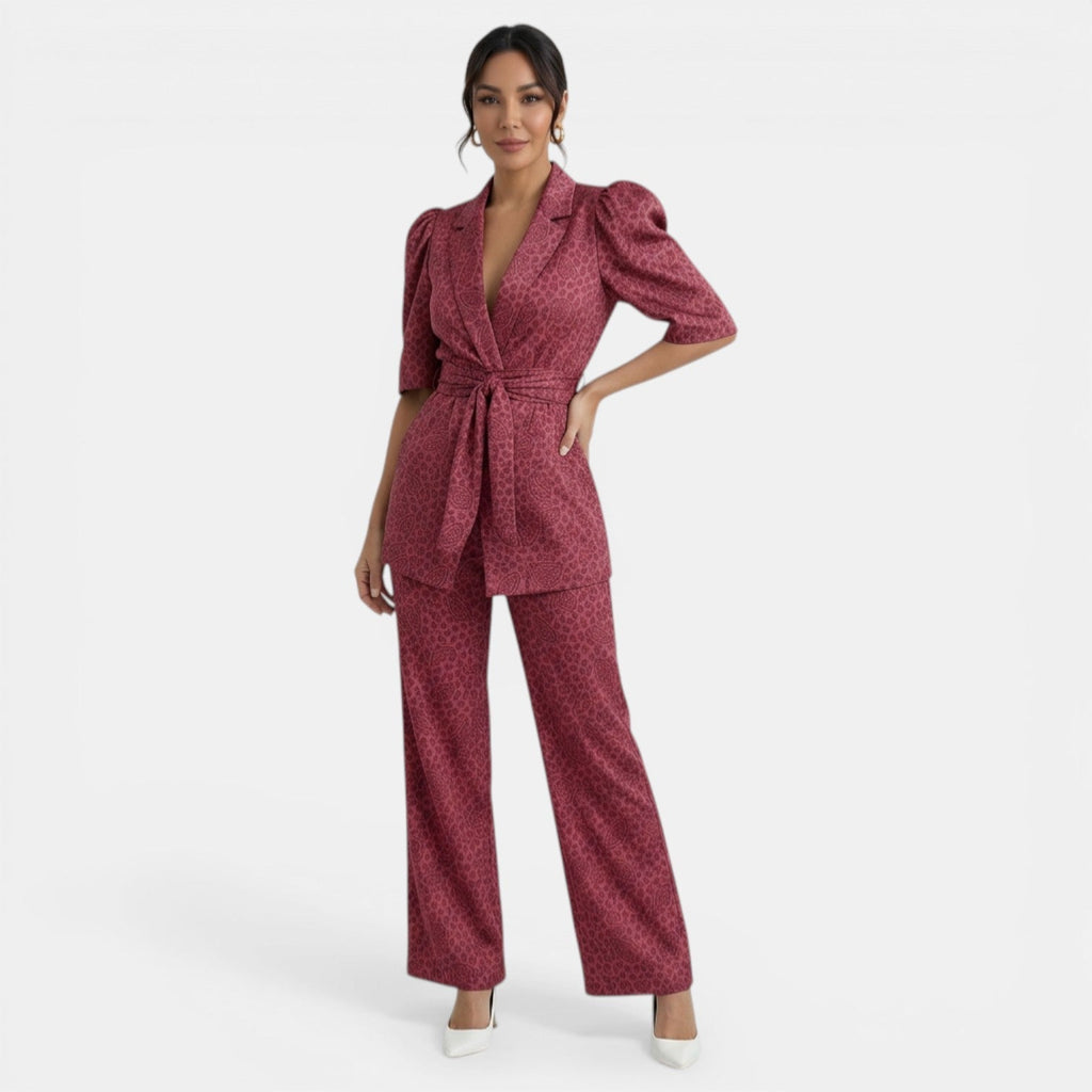 Damen Zweiteiler Emma – Elegantes Ensemble mit Puffärmeln