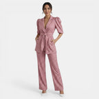 Damen Zweiteiler Emma – Elegantes Ensemble mit Puffärmeln