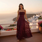 Damen Kleid Emma – Rückenfrei, Slim Fit, elegante Schleifen