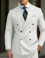Herrenanzug Felix – Doppelreiher Hochzeit Spitzkragen Premium