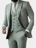 Herrenanzug Felix – Slim Fit, Dreiteiler mit Weste