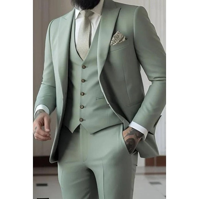 Herrenanzug Felix – Slim Fit, Dreiteiler mit Weste