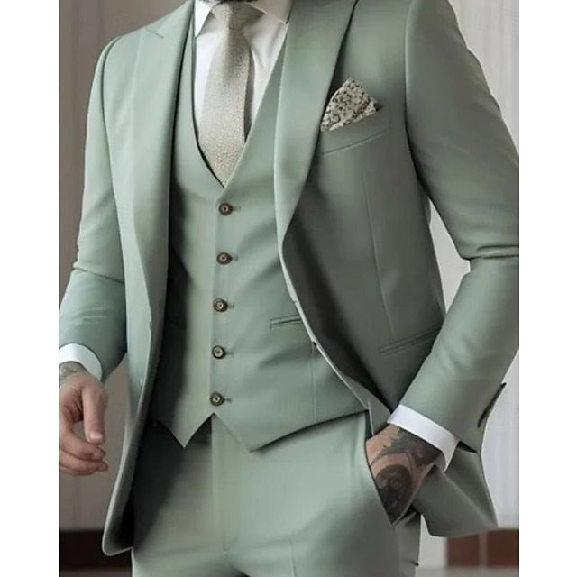 Herrenanzug Felix – Slim Fit, Dreiteiler mit Weste