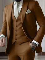 Herrenanzug Felix – Slim Fit, Dreiteiler mit Weste
